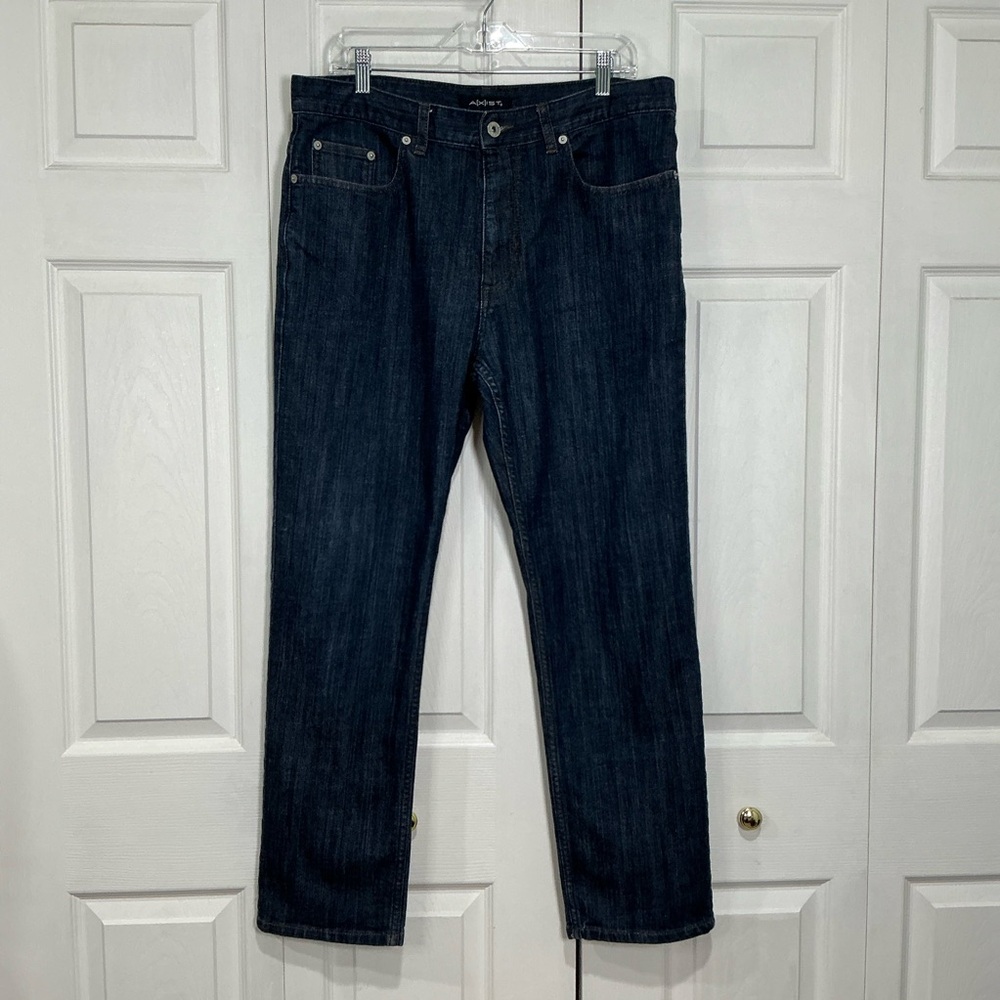 🩷 Axist Men’s Blue Denim Straight Jeans - Size 36 x 30 (01375)
